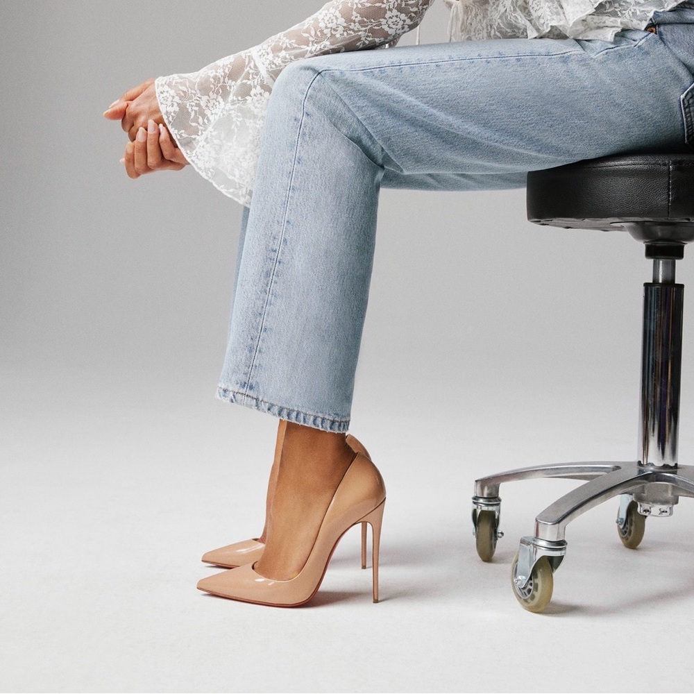 NWB Authentic Louboutin So Kate 120 Pumps - Patent